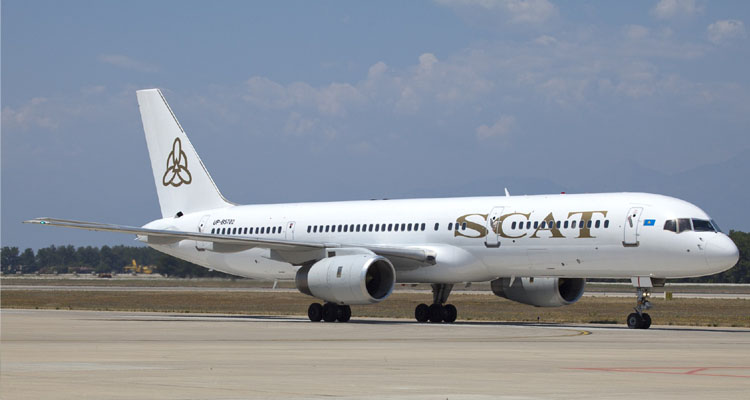 Новый рейс авиакомпании SCAT из Краснодара в Астану